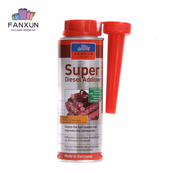 Boîte d'huile moteur en métal, vente en gros, emballage d'huile moteur de haute qualité, additif de carburant, boîte vide de lubrifiants, boîtes de conserve d'huile