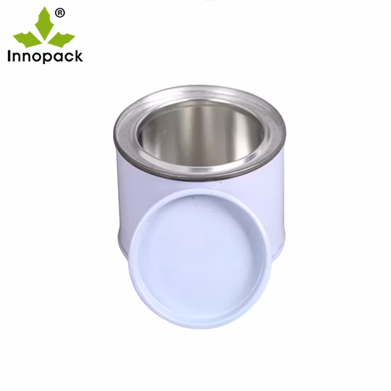 Boîte de conserve ronde en métal de peinture vide de 0,185 L