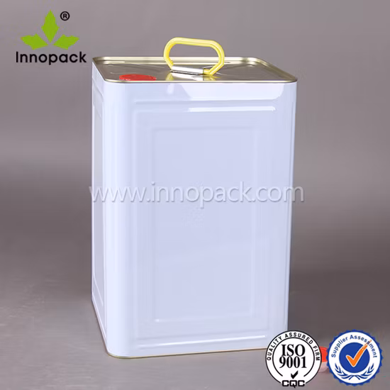 Boîte à huile rectangulaire en métal, 1 gallon, 4 litres, avec bouchon à bec verseur en plastique