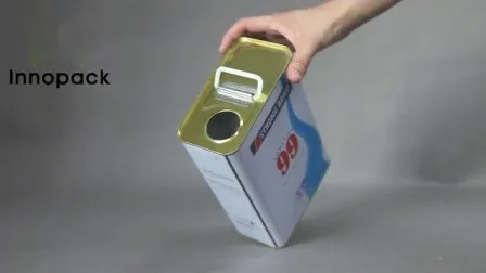 Boîte métallique avec poignée en acier pour peinture, revêtement ou autres produits chimiques